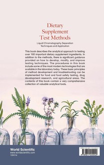 Dietary Supplement Test Methods: Liquid Chromatography Separation Techniques And Application achterzijde