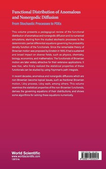 Functional Distribution Of Anomalous And Nonergodic Diffusion: From Stochastic Processes To Pdes achterzijde