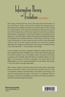 Information Theory And Evolution (Third Edition) achterzijde
