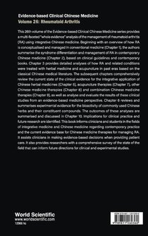 Evidence-based Clinical Chinese Medicine - Volume 26: Rheumatoid Arthritis achterzijde