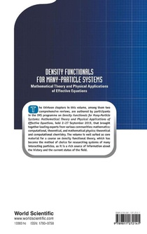 Density Functionals For Many-particle Systems: Mathematical Theory And Physical Applications Of Effective Equations achterzijde