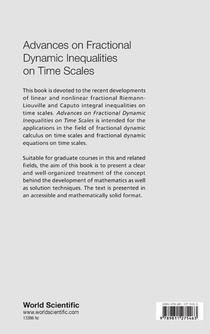 ADVANCES ON FRACTIONAL DYNAMIC INEQUALITIES ON TIME SCALES achterzijde