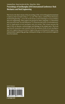 Proceedings of GeoShanghai 2018 International Conference: Rock Mechanics and Rock Engineering achterzijde