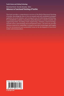 Advances in Functional Finishing of Textiles achterzijde