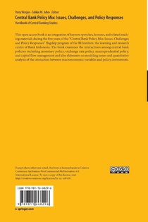 Central Bank Policy Mix: Issues, Challenges, and Policy Responses achterzijde