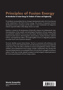 Principles Of Fusion Energy: An Introduction To Fusion Energy For Students Of Science And Engineering achterzijde