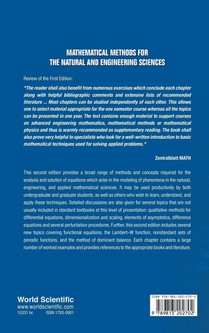 Mathematical Methods For The Natural And Engineering Sciences achterzijde
