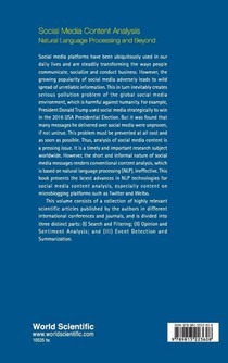 Social Media Content Analysis: Natural Language Processing And Beyond achterzijde