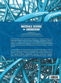 Materials Science And Engineering - Proceedings Of The 2nd Annual International Workshop (Iwmse 2016) achterzijde