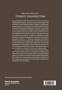 Memorial Volume For Stanley Mandelstam achterzijde