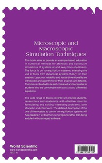 Microscopic And Macroscopic Simulation Techniques: Kharagpur Lectures achterzijde