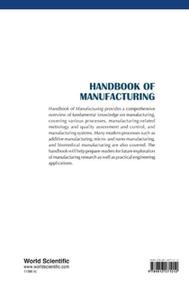 Handbook Of Manufacturing achterzijde
