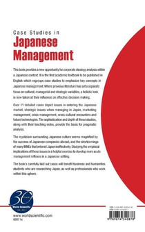 Case Studies In Japanese Management achterzijde