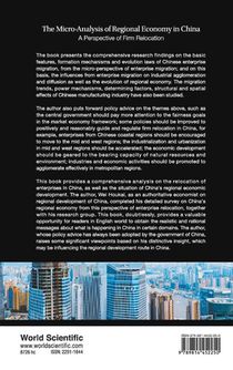 Micro-analysis Of Regional Economy In China, The: A Perspective Of Firm Relocation achterzijde