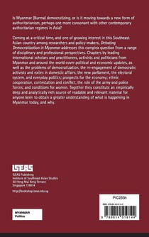 Debating Democratization in Myanmar achterzijde