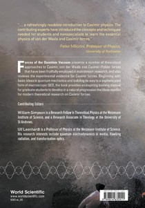 Forces Of The Quantum Vacuum: An Introduction To Casimir Physics achterzijde