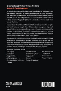 Evidence-based Clinical Chinese Medicine - Volume 2: Psoriasis Vulgaris achterzijde