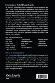 Evidence-based Clinical Chinese Medicine - Volume 3: Chronic Urticaria achterzijde