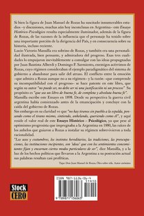 Rozas - Ensayo Historico-psicologico achterzijde