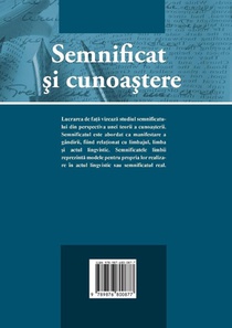 Semnificat si cunoastere achterzijde