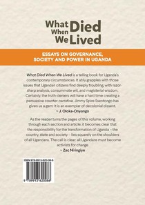 What died when we Lived achterzijde