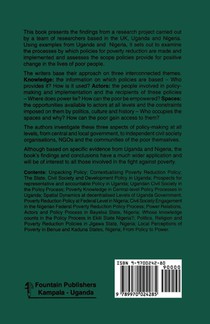Unpacking Policy. Knowledge, Actors and Spaces in Poverty Reduction in Uganda and Nigeria achterzijde