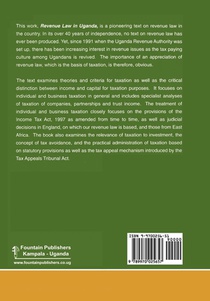 Revenue Law in Uganda achterzijde
