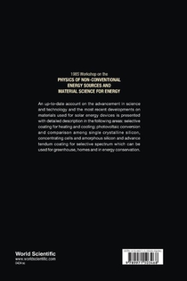 Physics Of Non-conventional Energy Sources And Material Science For Energy - Proceedings Of The International Workshop achterzijde