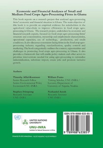 Economic and Financial Analyses of Small and Medium Food Crops Agro-Processing Firms in Ghana achterzijde