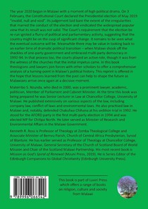 Church, Law and Political Transition in Malawi 1992-1994 achterzijde