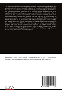 Research on Two Economic Laws of Household Consumption Function achterzijde