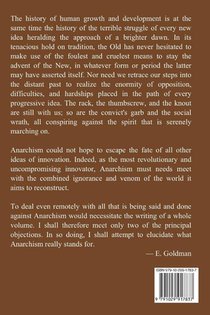 Anarchism and other Essays achterzijde