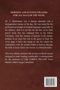 Morning and Evening Prayers for All Days of the Week achterzijde