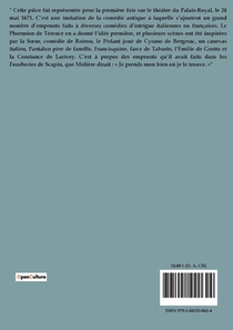 Les fourberies de Scapin achterzijde