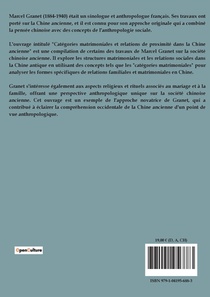 Catégories matrimoniales achterzijde