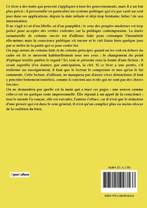 Dialogue aux Enfers entre Machiavel et Montesquieu achterzijde