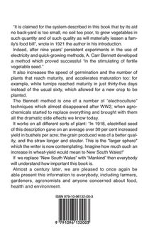 Electroculture - The Application of Electricity to Seeds in Vegetable Growing achterzijde