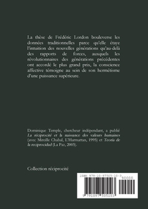 Frederic Lordon, Marx et Spinoza achterzijde