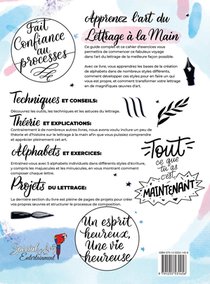 Le Guide Complet de Calligraphie Moderne et du Lettrage à la Main pour Débutants achterzijde
