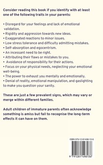 Adult Survivors of Emotionally Immature Parents achterzijde