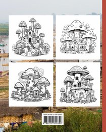 The World of Mushroom Homes Coloring Book achterzijde