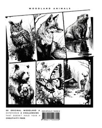 Woodland Animals (coloring Book) achterzijde