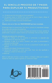 Gestión del Tiempo achterzijde