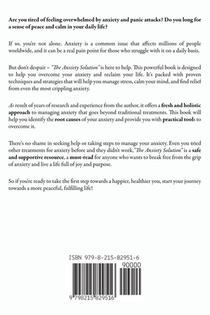 The Anxiety Solution achterzijde