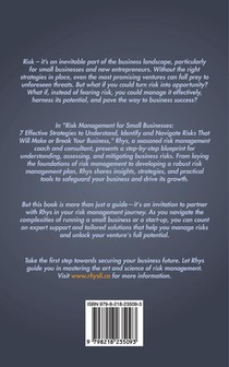 Risk Management for Small Businesses achterzijde