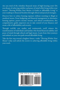 Thriving Within Your Means achterzijde
