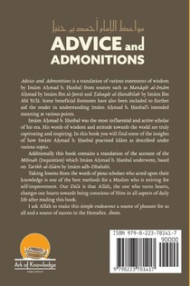 Advice And Admonitions achterzijde