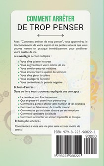 Comment Arrêter De Trop Penser achterzijde