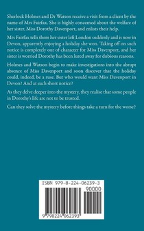 Sherlock Holmes and The Hasty Holiday achterzijde