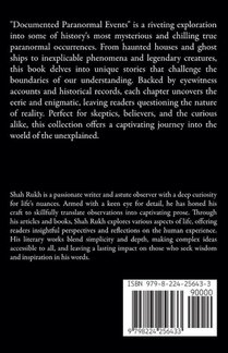 Documented Paranormal Events achterzijde